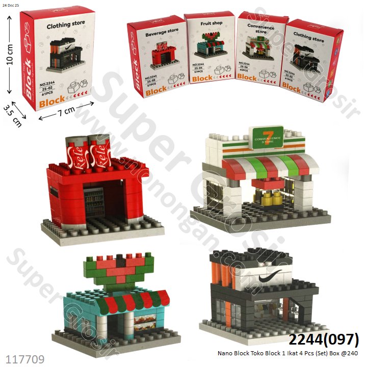 Nano Block Toko Block 1 Ikat 4 Pcs (Set) Box @240