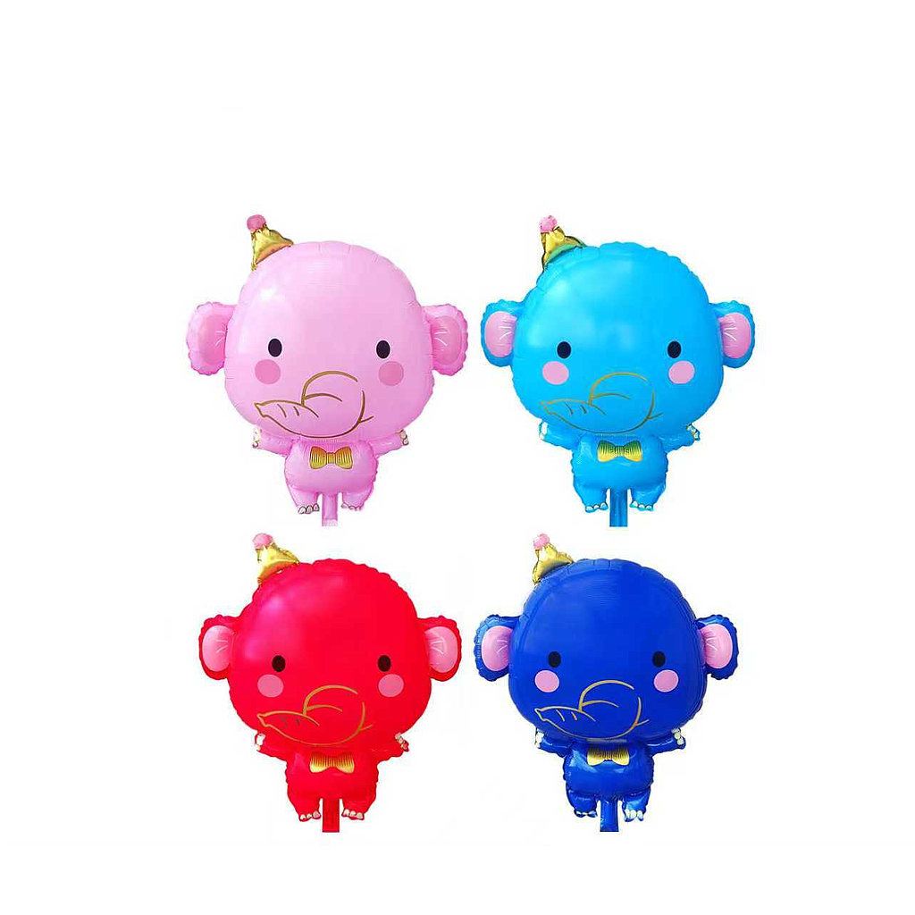 Balon Gas Gajah Berdiri 50 Pcs Pack Plastik @60