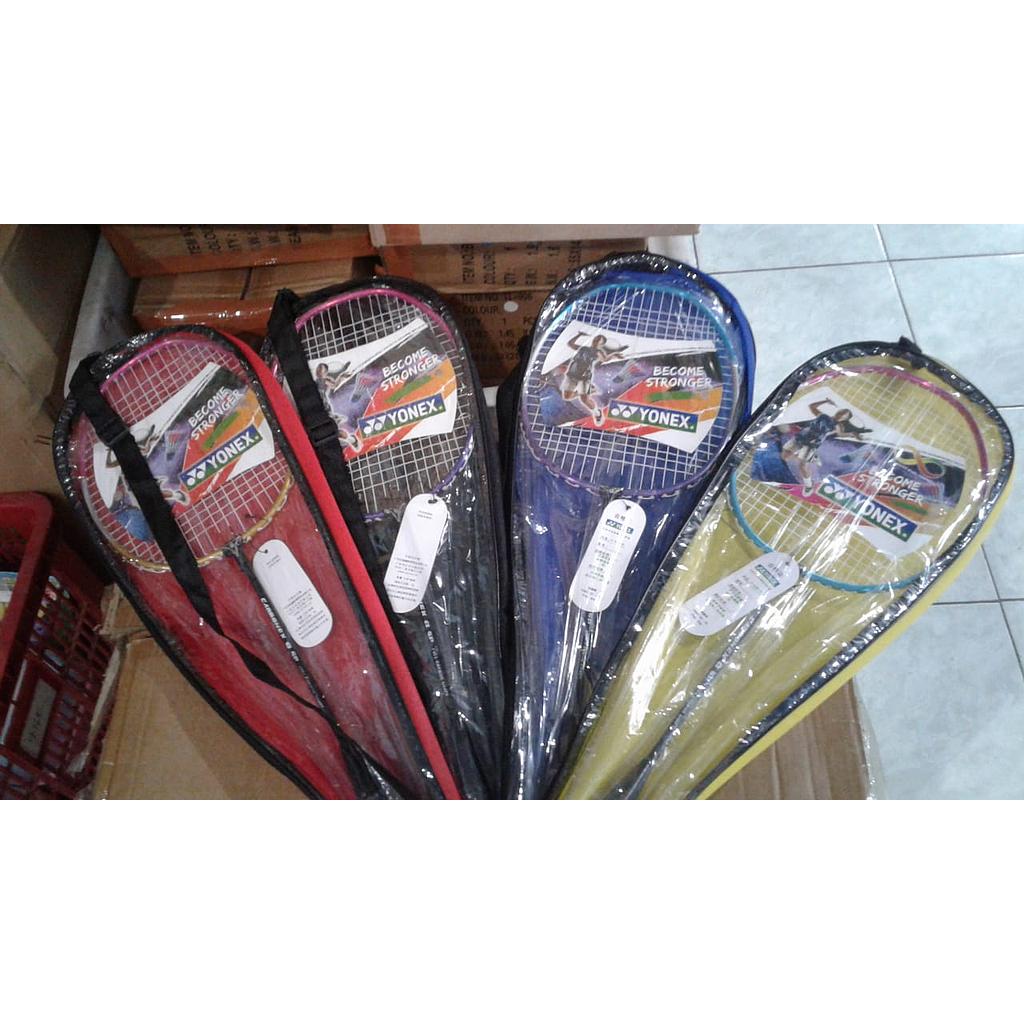 Raket Badminton Besi 64 cm Yonex Become Stronger 1 Ikat 6 Pcs Tas @300