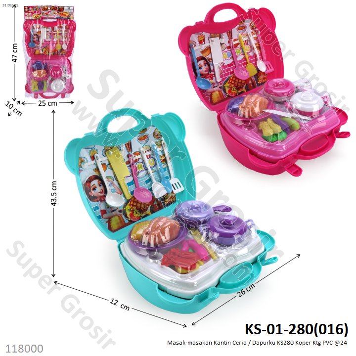 Masak-masakan Kantin Ceria / Dapurku KS280 Koper Ktg PVC @24