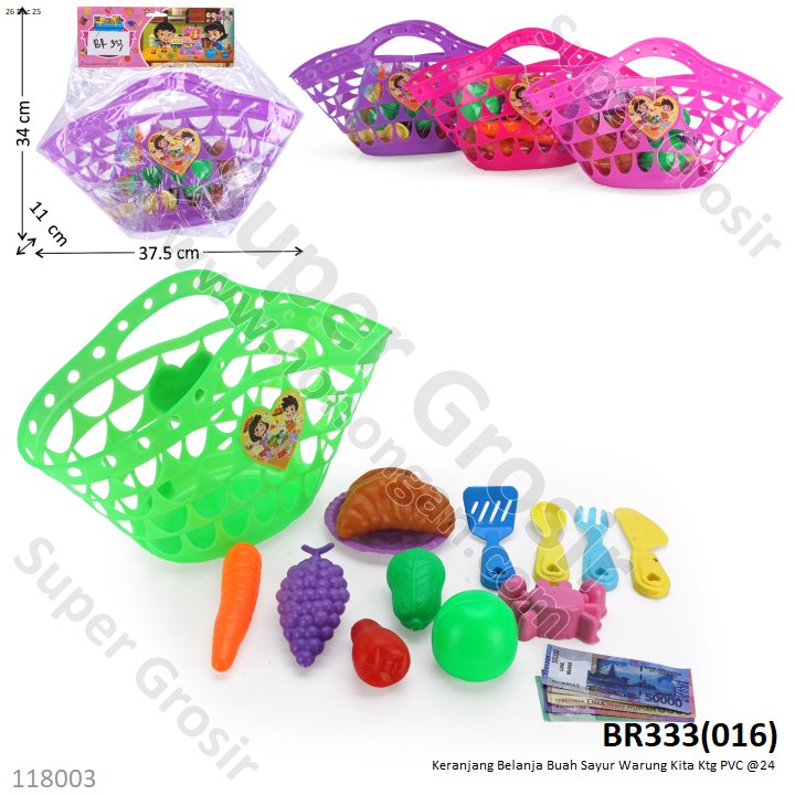 Keranjang Belanja Buah Sayur Warung Kita Ktg PVC @24