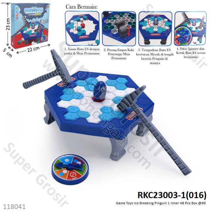 Game Toys Ice Breaking Pinguin 1 Inner 48 Pcs Box @96