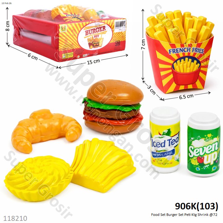 Food Set Burger Set Peti Ktg Shrink @72