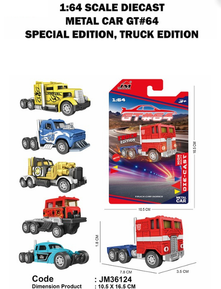 Diecast Truk 1:64 F/W GT#64 Truck Edition 1 Pack 12 Pcs Press @120