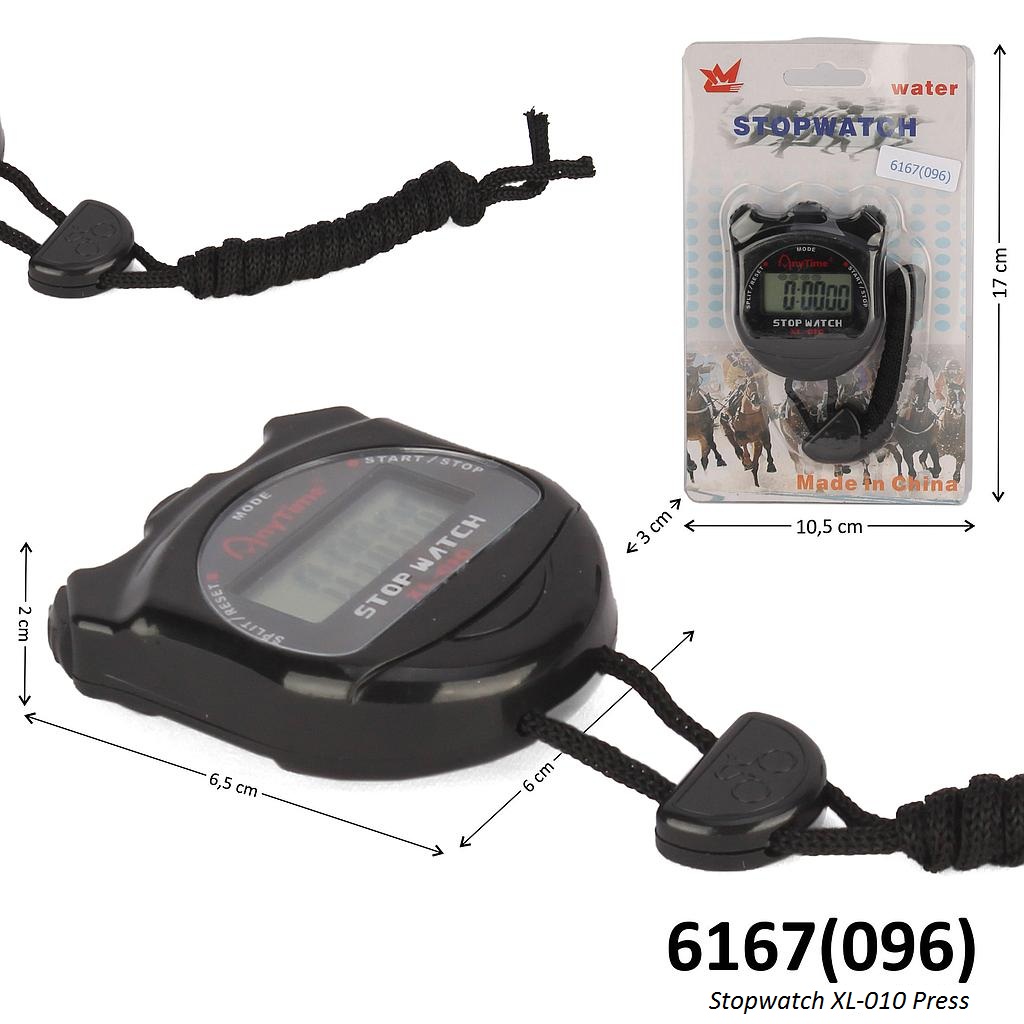 Stopwatch Hitam 6167 Press Mika @200