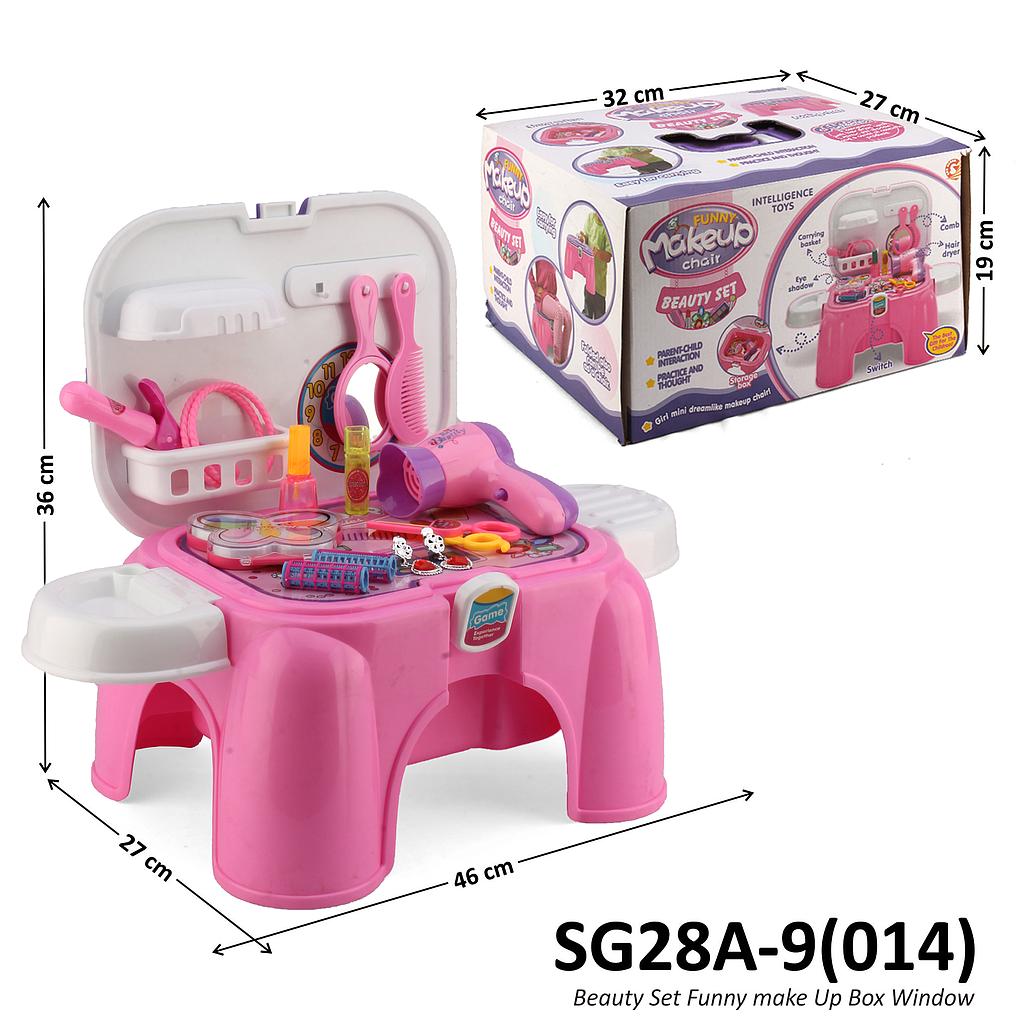 Make Up Set Meja Rias Koper 2 in 1 Kursi Funny Chair Box @12