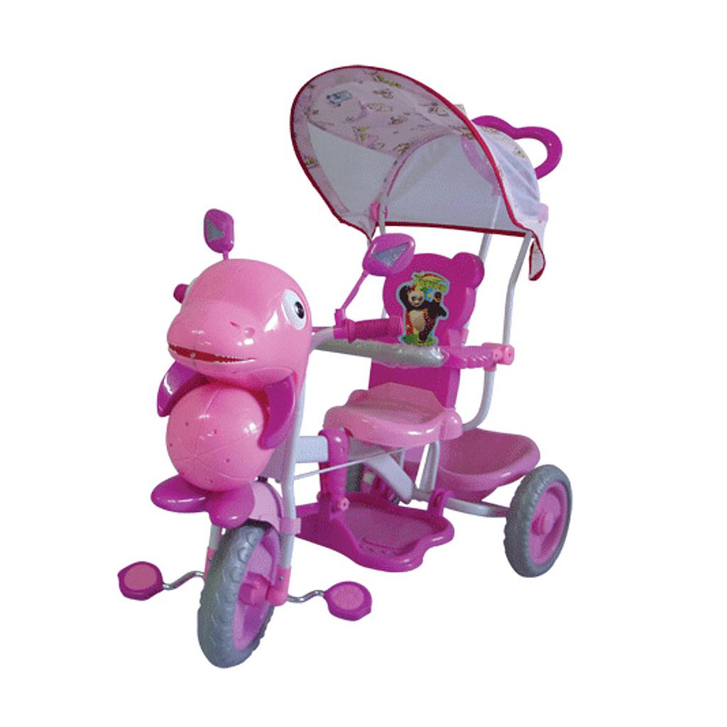 Tunggangan Tricycle Sepeda Kepala Lumba Lumba + Tudung @2