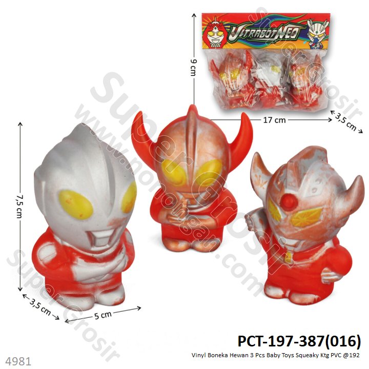 Vinyl Boneka 3 Pcs Baby Toys Ktg @192