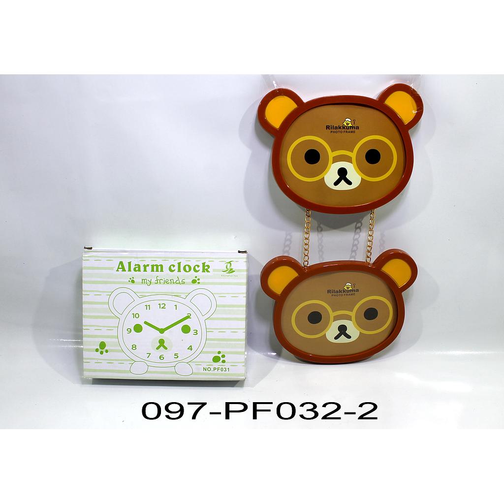 Frame Foto 2 Kepala Rilakkuma + Rantai Photo Frame Box @0