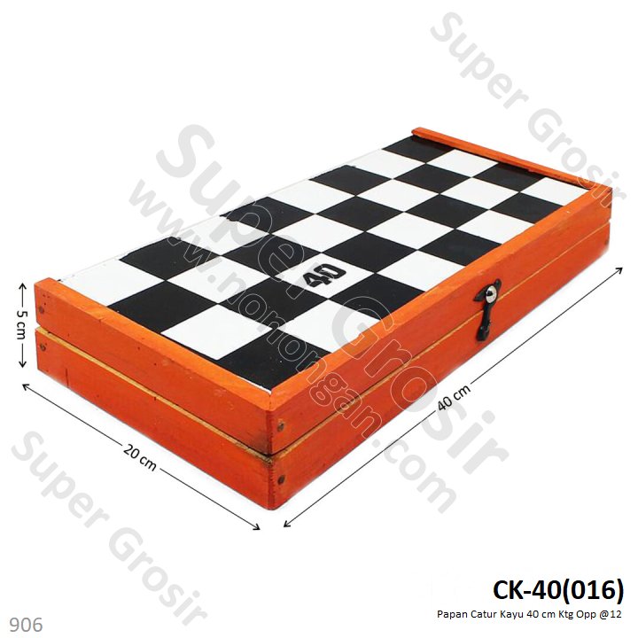 Papan Catur Kayu 40 cm Ktg Opp @12