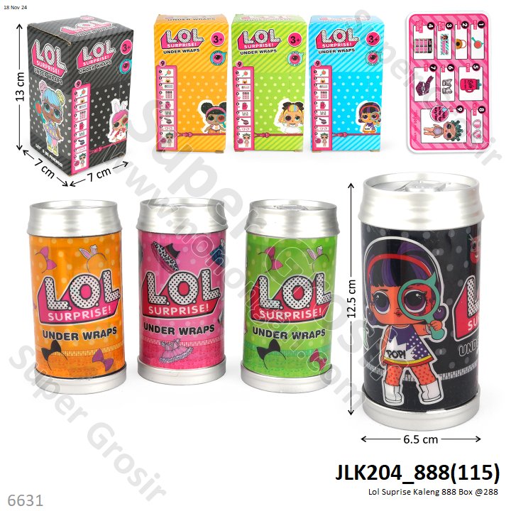 LOL Surprise Kaleng Soft Drink Box @288