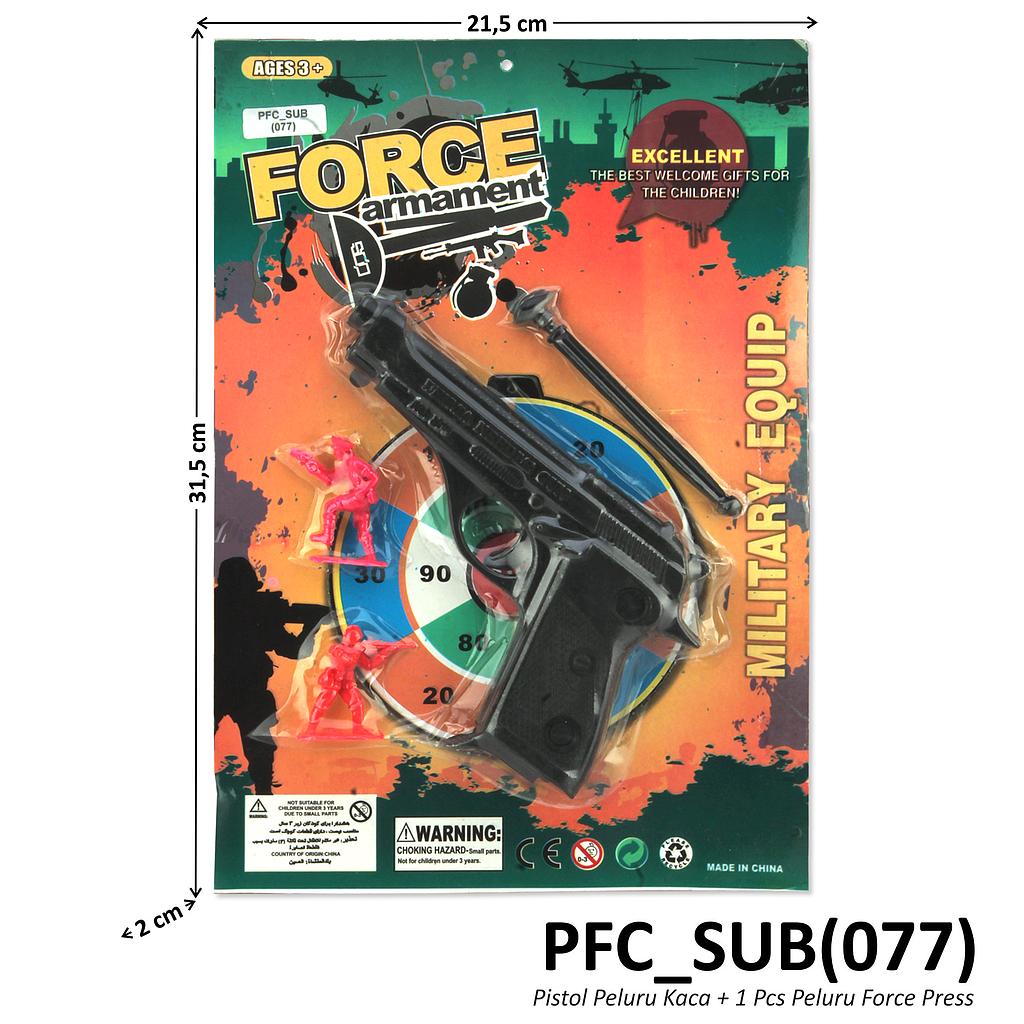 Pistol Peluru Kaca Set Tentara + Peluru 1 Pcs Force Press @240