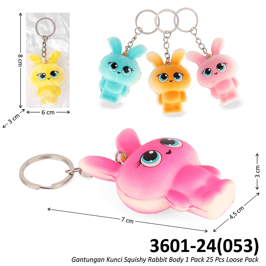 Gantungan Kunci Squishy Rabbit Body 1 Pack  25 Pcs Ktg Opp @1200