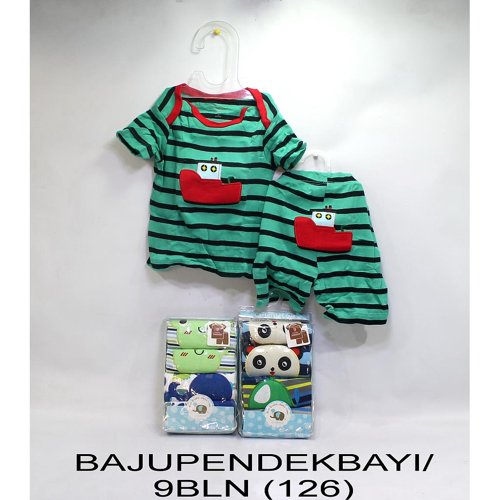 Baju Bayi  Lengan Pendek + Celana Pendek 9 Bulan Isi 2 Set Ktg PVC @72