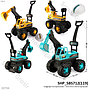 Tunggangan Dorong Truk Excavator + Helm Dino Ktg Opp @4