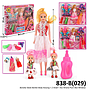 Boneka Barbie Set Anak 2 Pcs + Baju 6 Pcs + Acc Kirana Putri Box Window @44