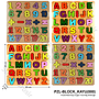 Puzzle Block Kayu Angka / Huruf Ktg Shrink @200