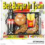 Food Set Burger Ayam Goreng Kentang dan Coca cola Nampan Best Burger in Town Press @96