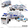Truk Trailer Polisi F/C Muat Mobil Polisi 4 Pcs F/W Super Truck 1 Inner 36 Pcs Box Mika @72