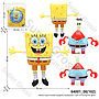 Mainan Tiupan Karakter Spogebob Squarepants 1 Inner 14 Pcs Ktg PVC @126