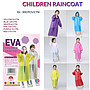 Jas Hujan Anak Poncho Eva Children Raincoat 1 Ikat 5 Pcs Ktg Opp @300