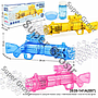 Bubble Gun Transparan 8 Lubang B/O Bubble Lampu + Refill Bubble Blaster 1 Inner 84 Pcs Box @168